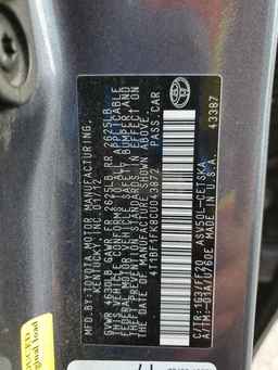 2012 TOYOTA CAMRY