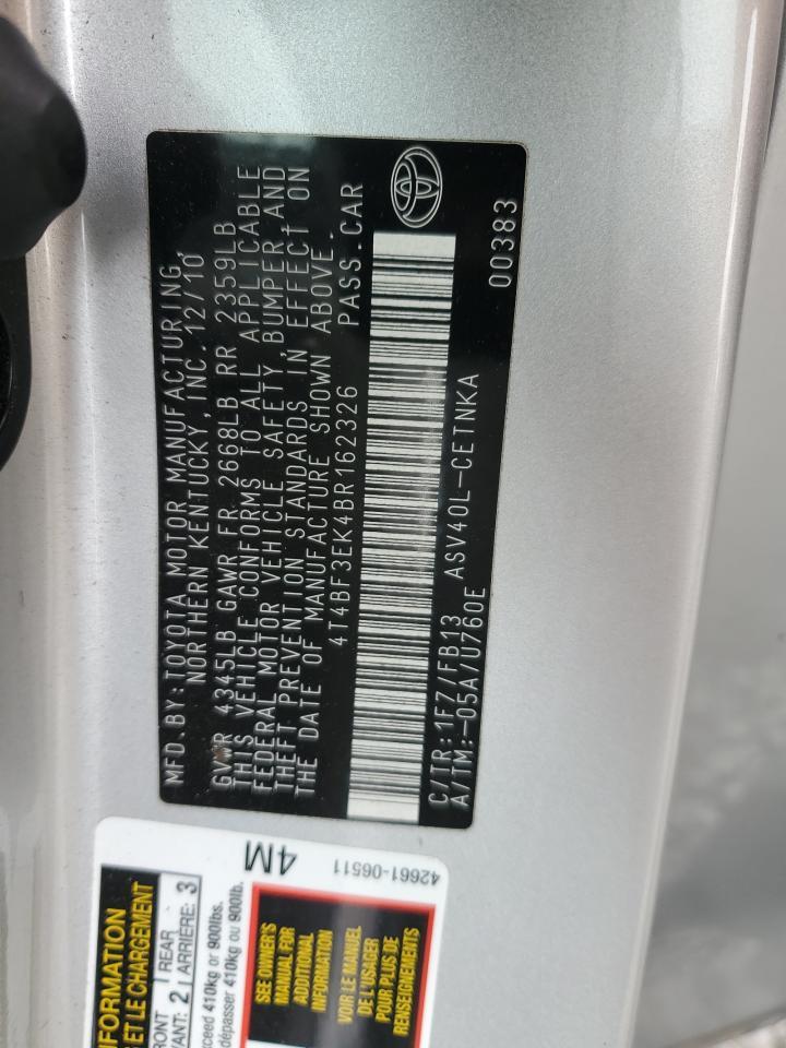 2011 TOYOTA CAMRY