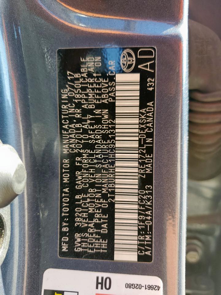 2017 TOYOTA COROLLA