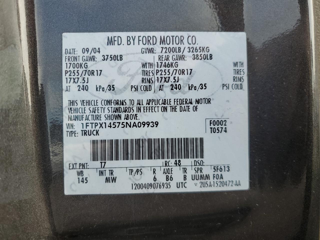 2005 FORD F-150 Lightning