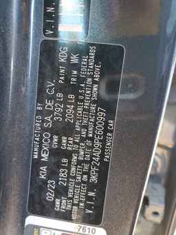 2023 KIA FORTE