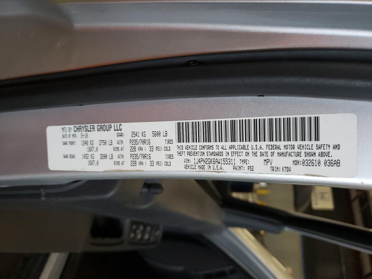 2010 JEEP Liberty