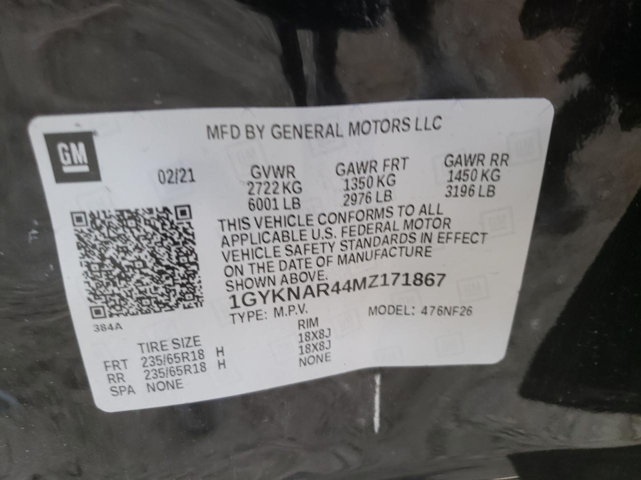 2021 CADILLAC XT5