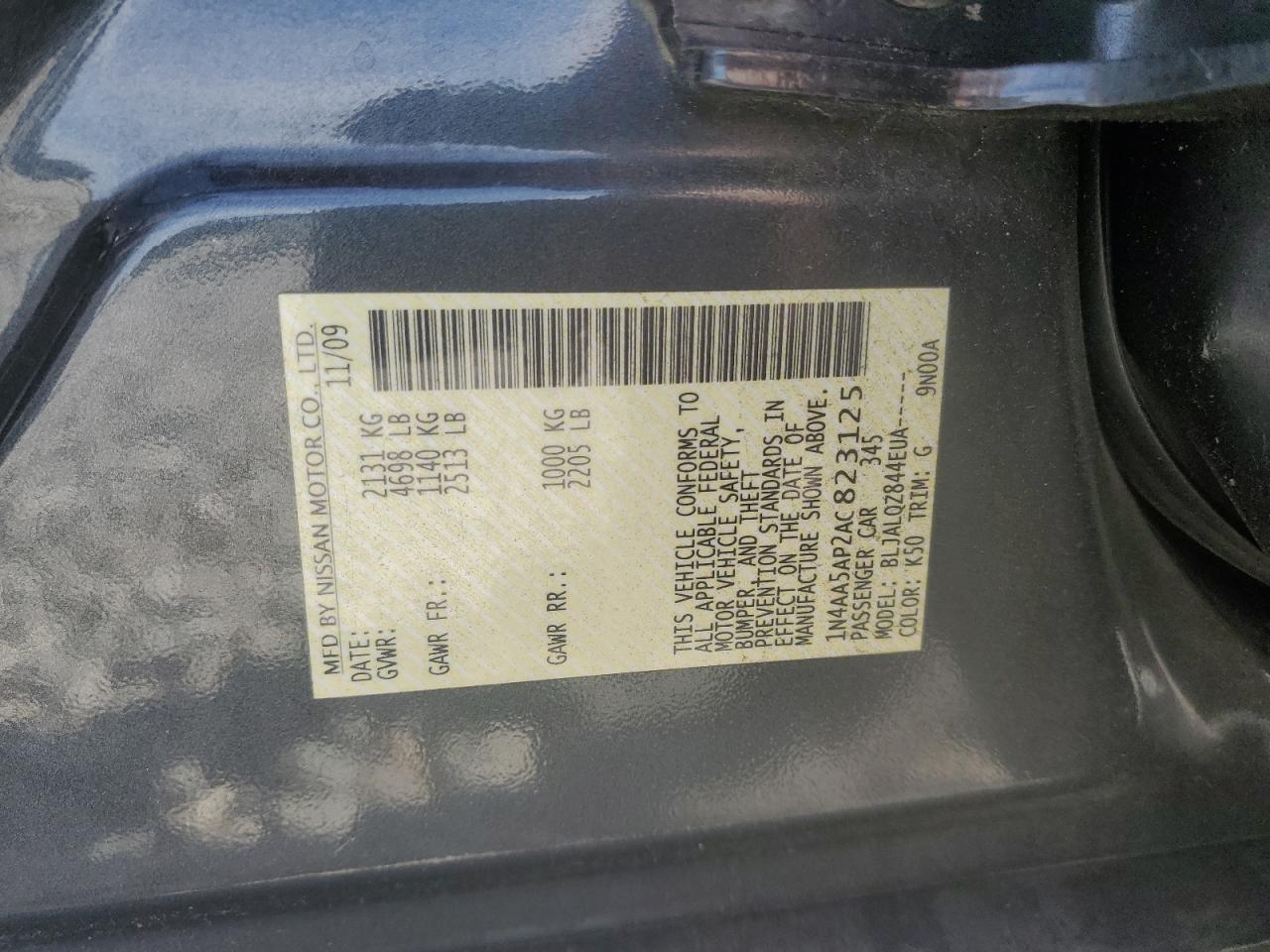 2010 NISSAN Maxima
