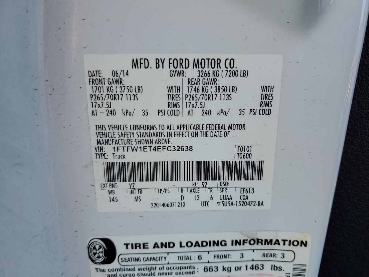 2014 FORD F-150