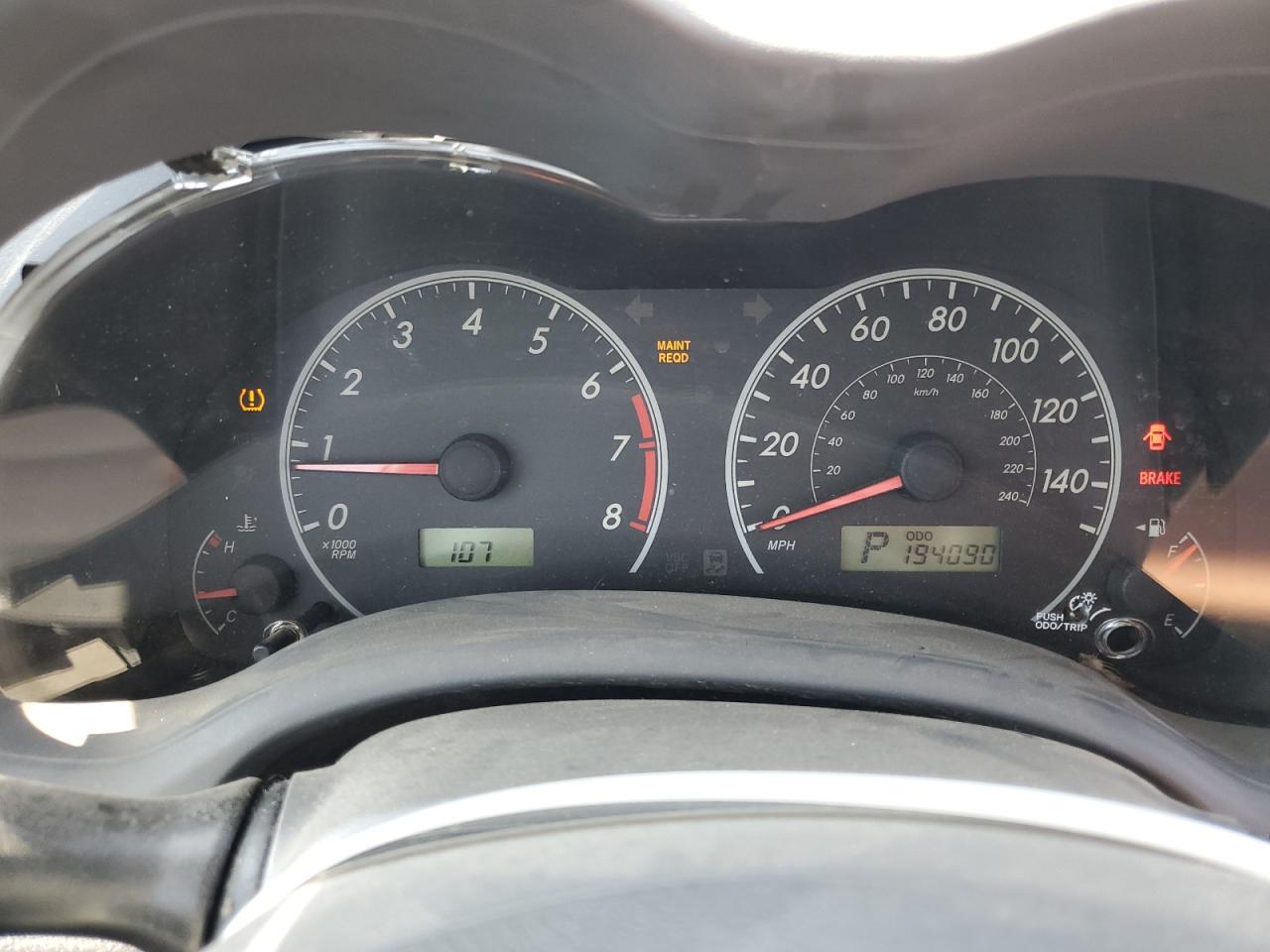 2009 TOYOTA COROLLA