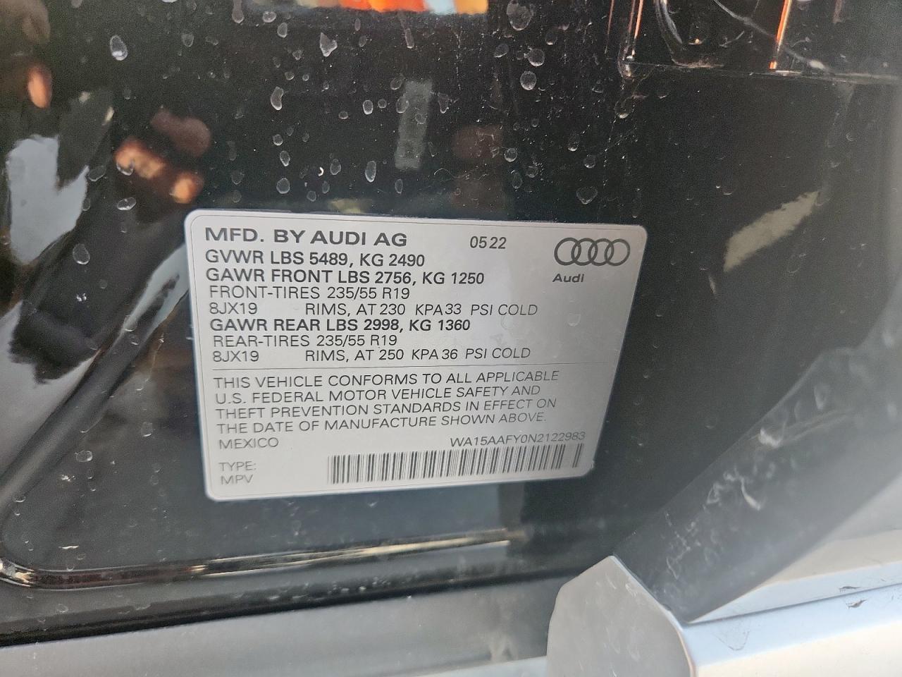 2022 AUDI Q5