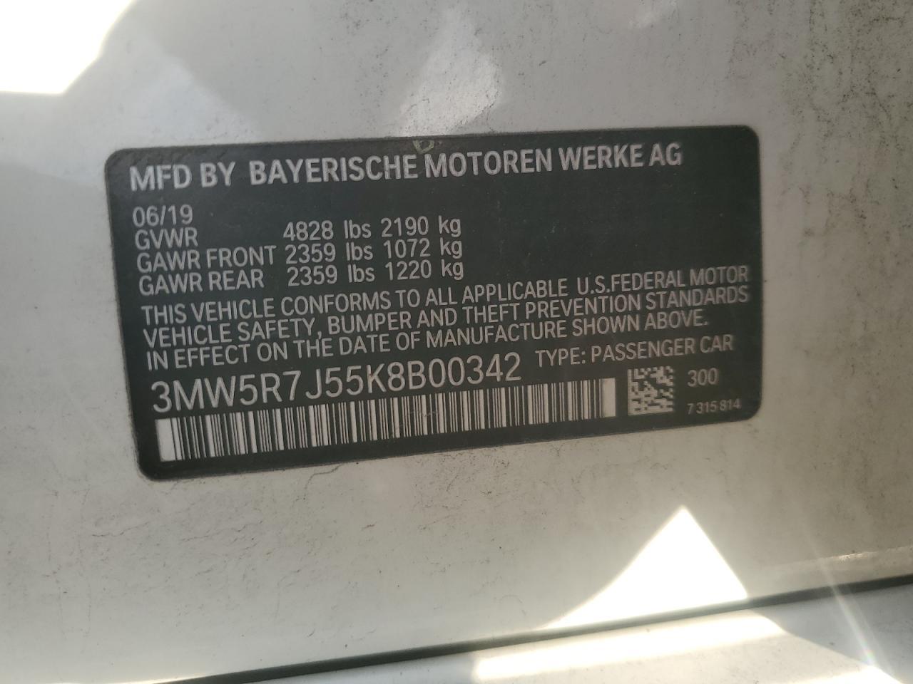 2019 BMW 3 SERIES
