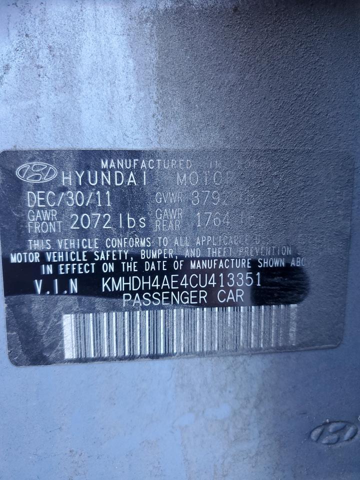 2012 HYUNDAI ELANTRA