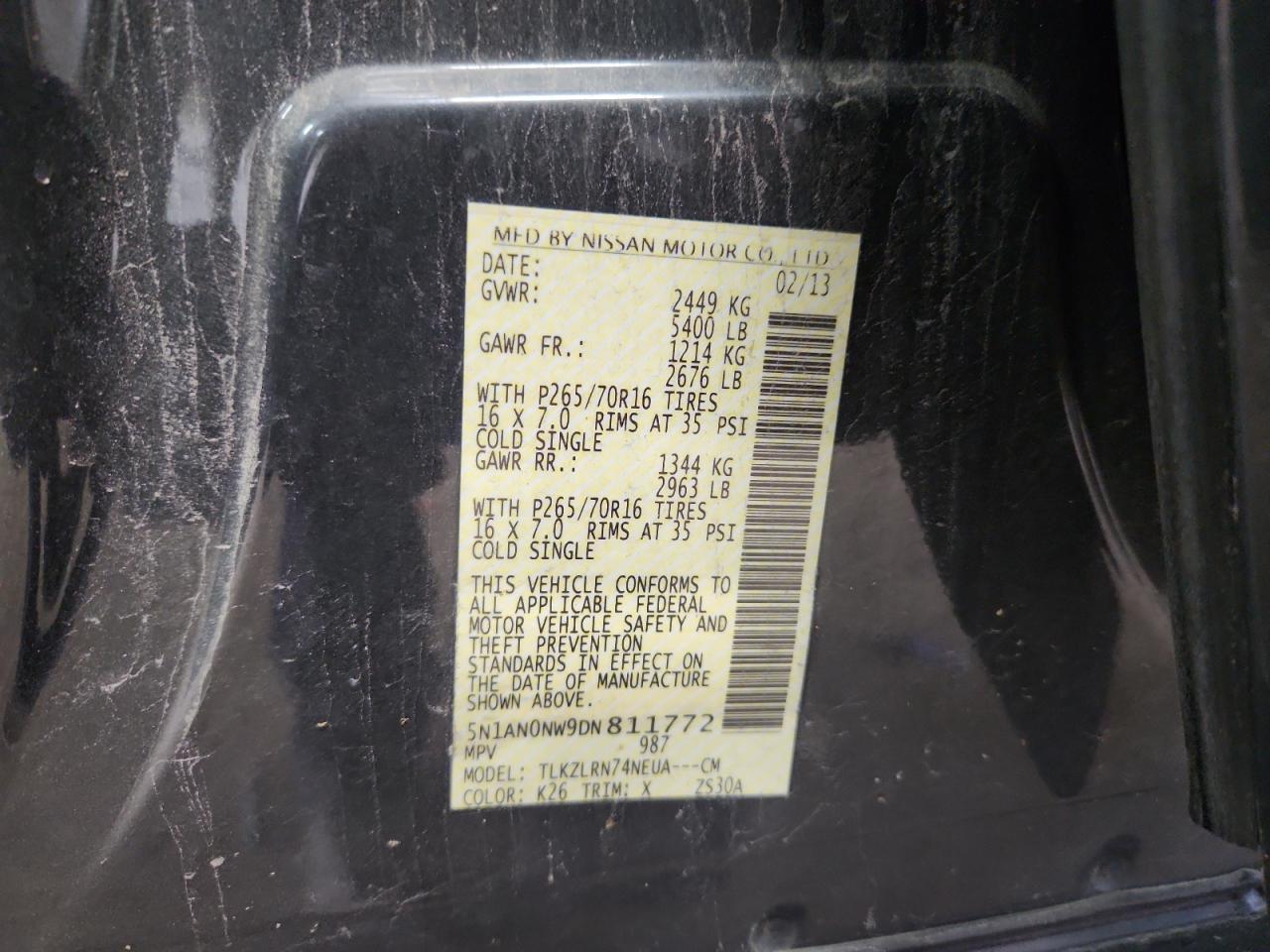 2013 NISSAN Xterra
