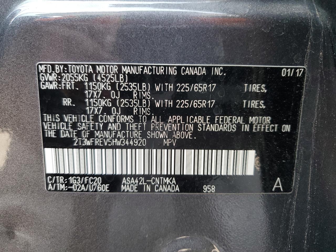 2017 TOYOTA RAV4