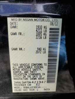 2013 NISSAN ALTIMA