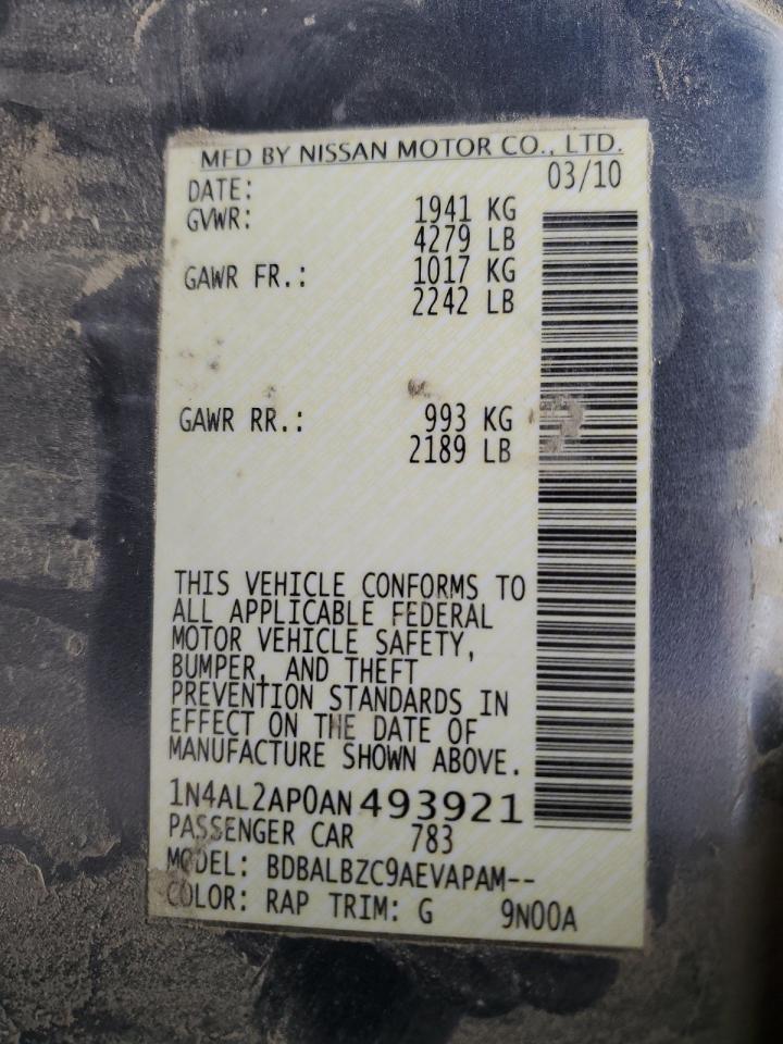 2010 NISSAN ALTIMA