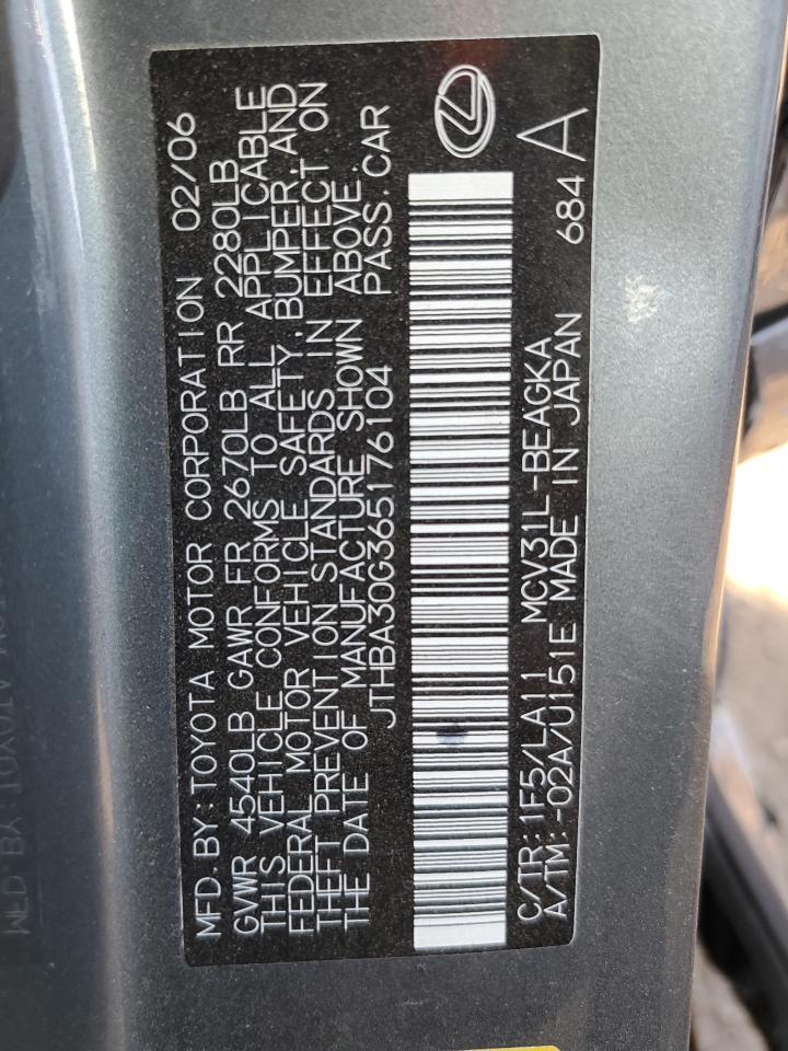 2006 LEXUS Es