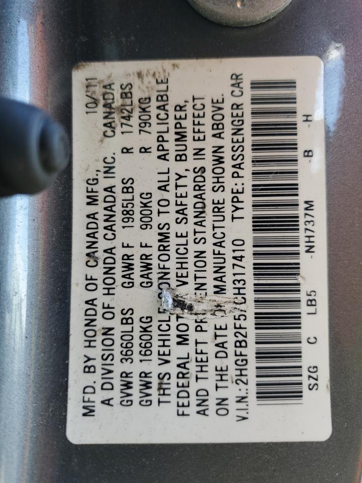 2012 HONDA CIVIC