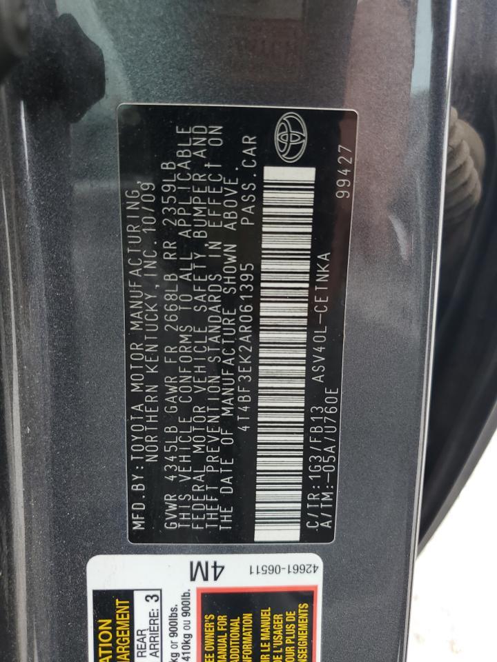 2010 TOYOTA CAMRY