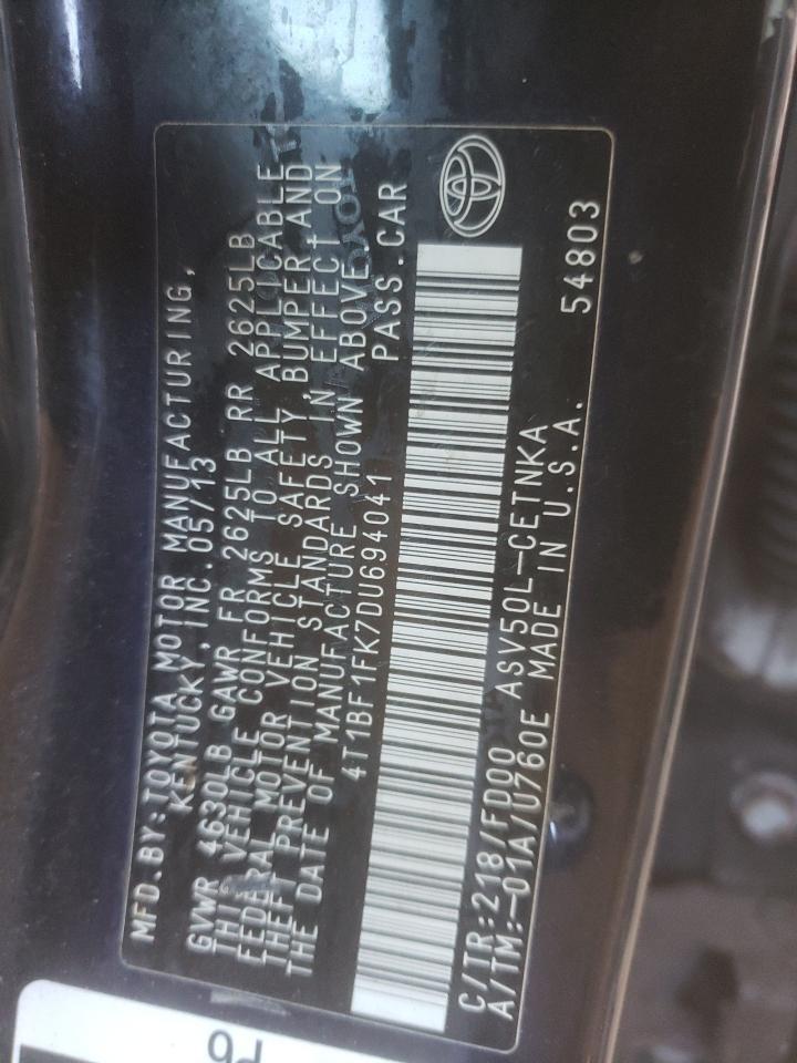 2013 TOYOTA CAMRY