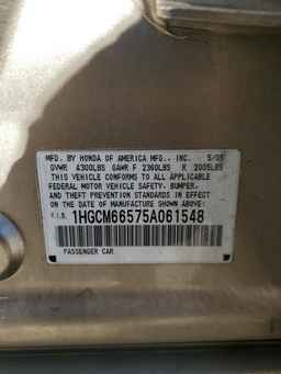2005 HONDA ACCORD
