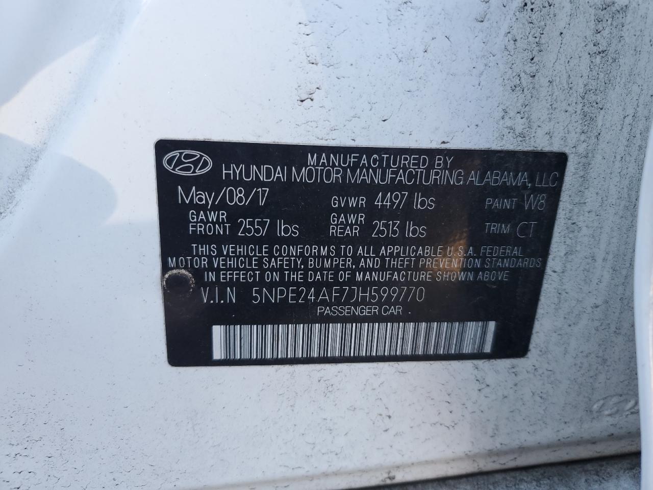 2018 HYUNDAI SONATA