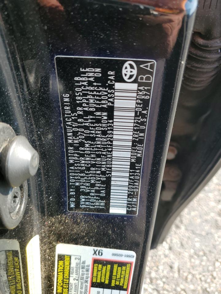 2015 TOYOTA COROLLA