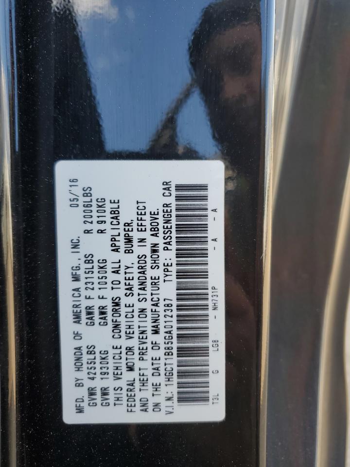 2016 HONDA ACCORD