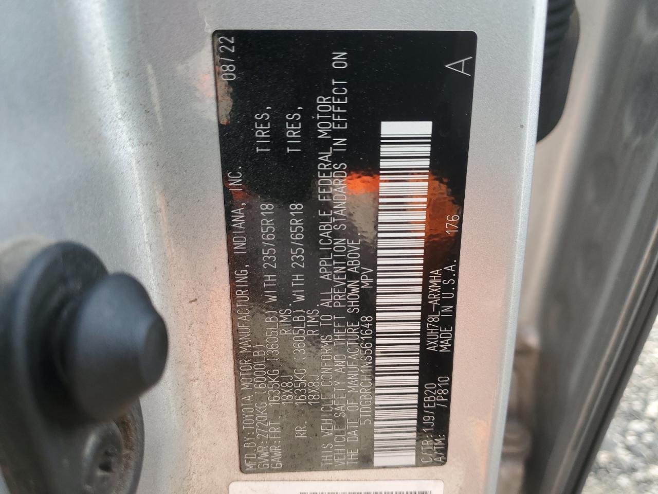2022 TOYOTA HIGHLANDER