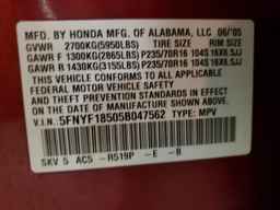 2005 HONDA PILOT