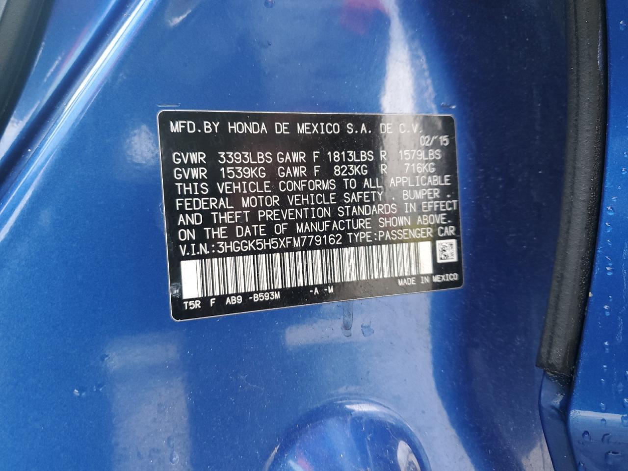 2015 HONDA FIT