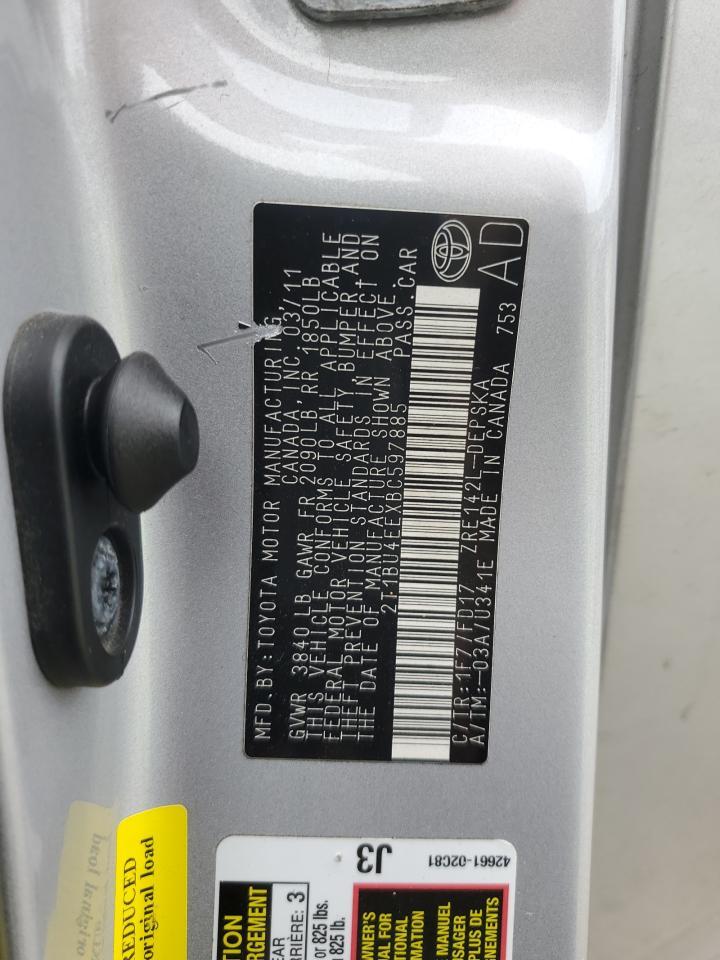 2011 TOYOTA COROLLA