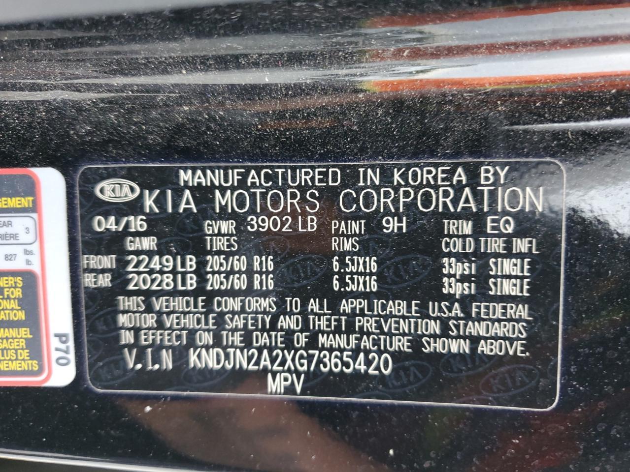2016 KIA SOUL