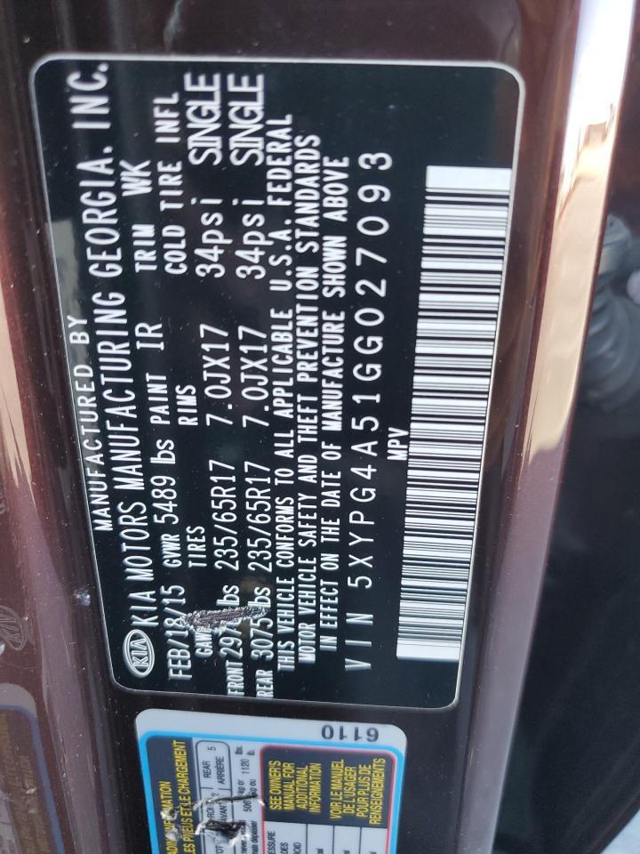 2016 KIA SORENTO