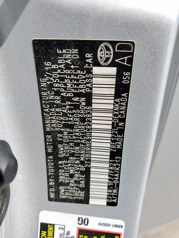 2017 TOYOTA COROLLA