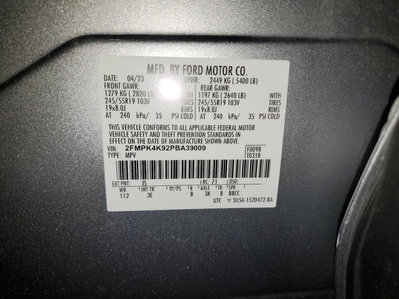 2023 FORD EDGE