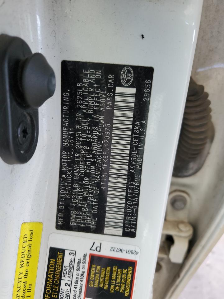 2014 TOYOTA CAMRY