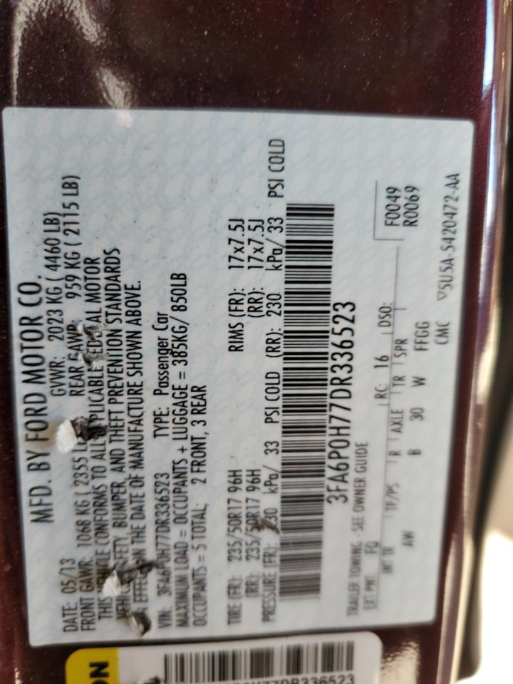 2013 FORD FUSION