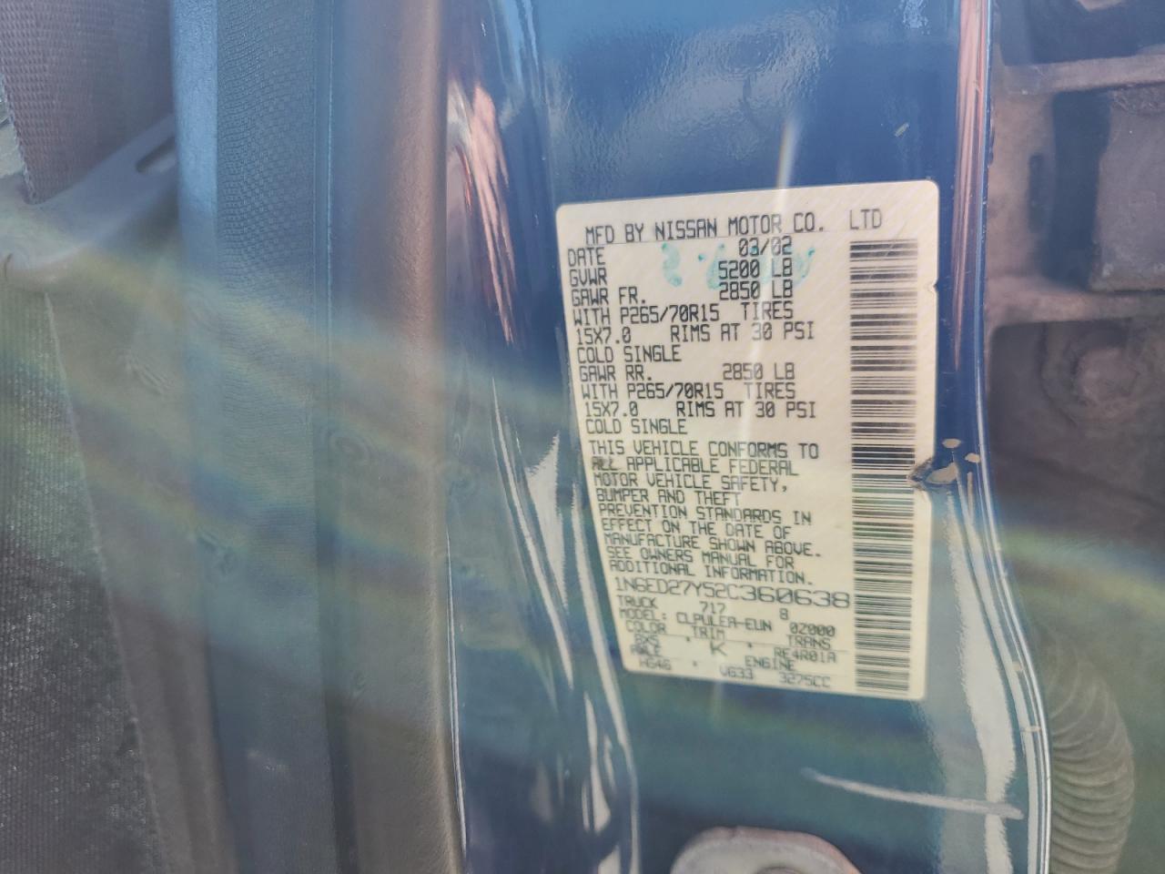 2002 NISSAN Frontier