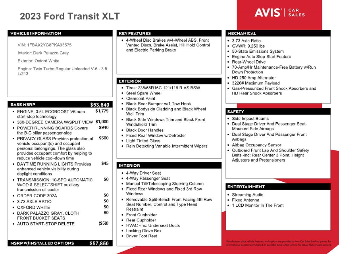 2023 FORD Transit