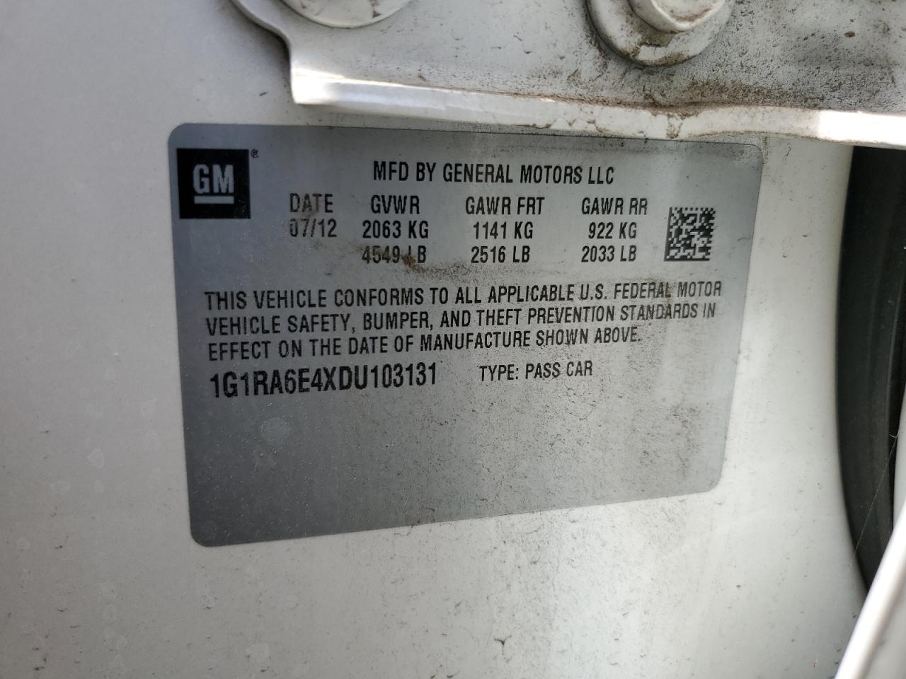 2013 CHEVROLET VOLT