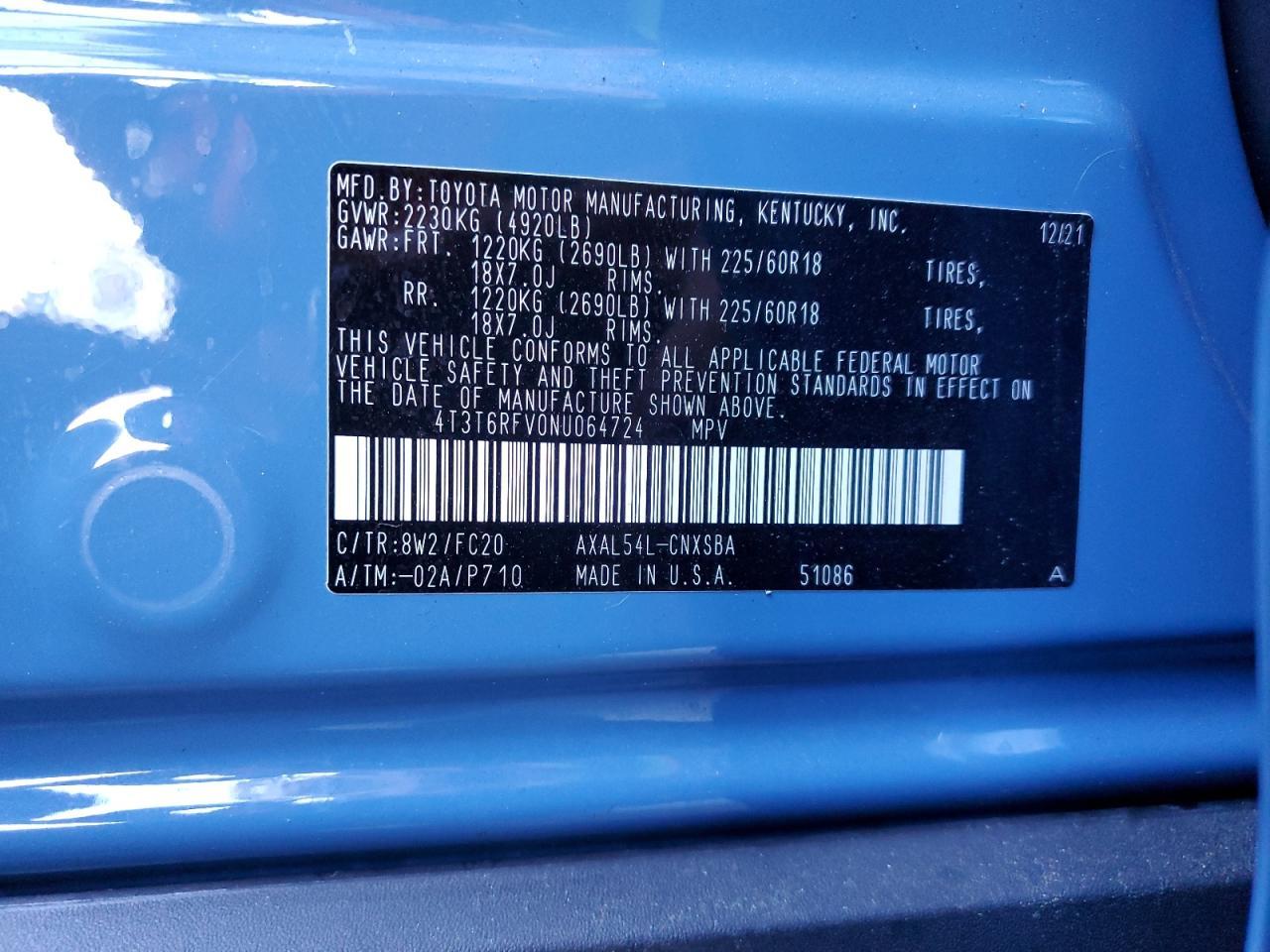 2022 TOYOTA RAV4