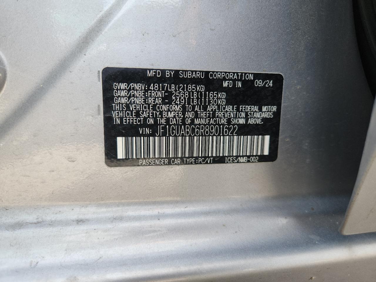 2024 SUBARU IMPREZA