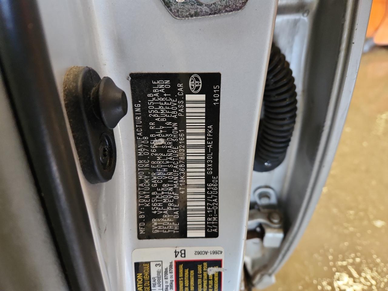 2008 TOYOTA Avalon