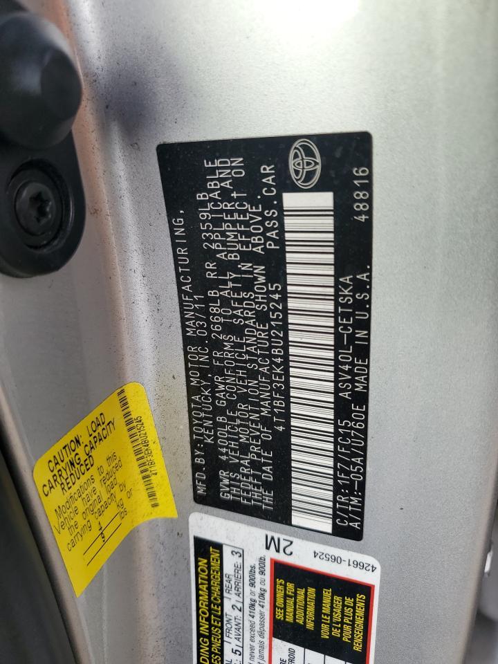2011 TOYOTA CAMRY
