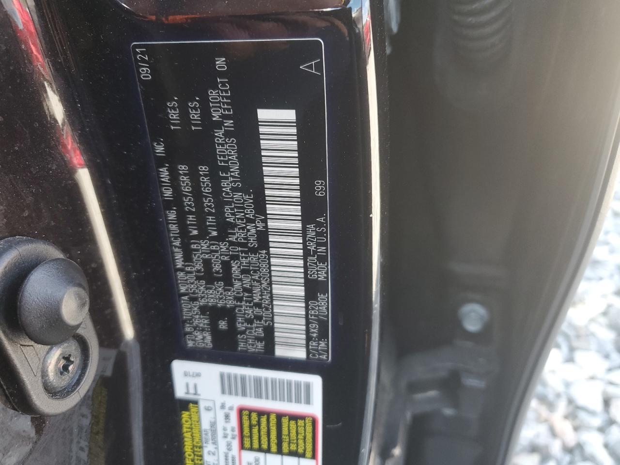 2021 TOYOTA HIGHLANDER
