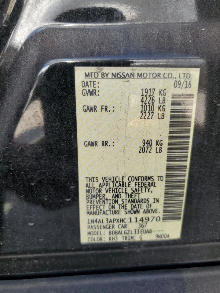 2017 NISSAN ALTIMA