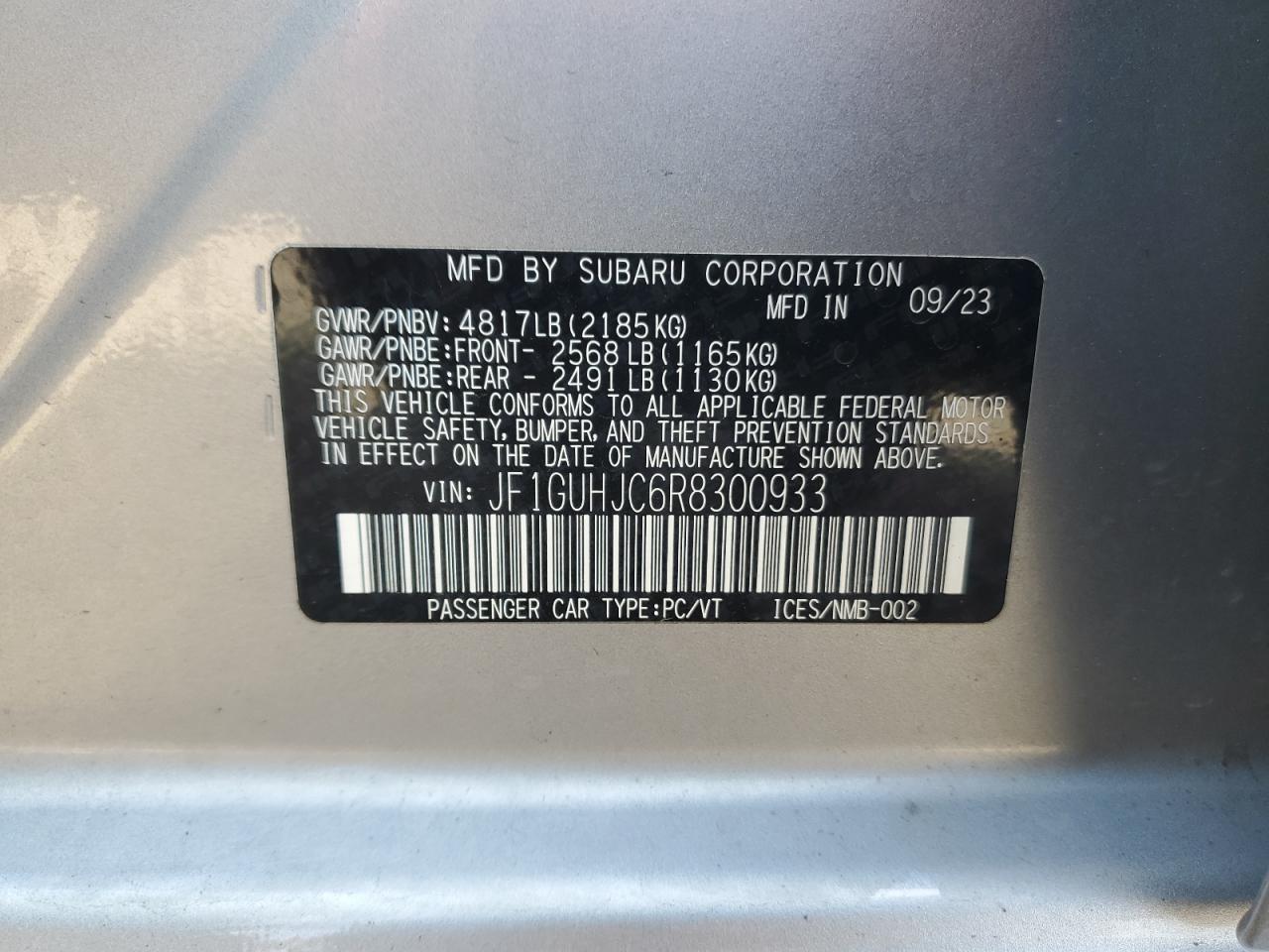 2024 SUBARU IMPREZA