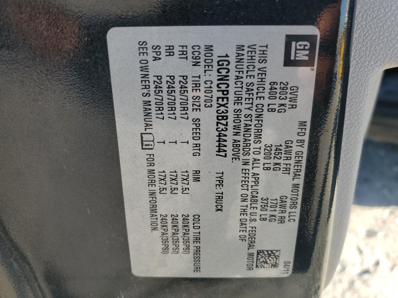 2011 CHEVROLET Silverado