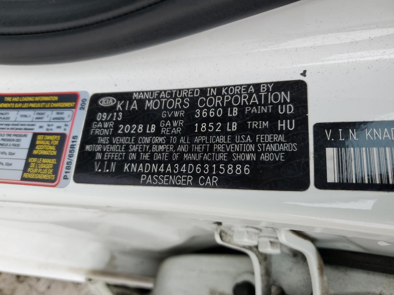 2013 KIA RIO