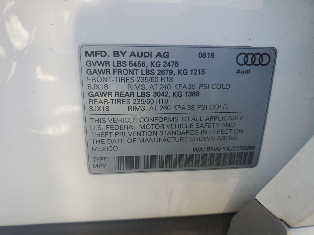 2018 AUDI Q5