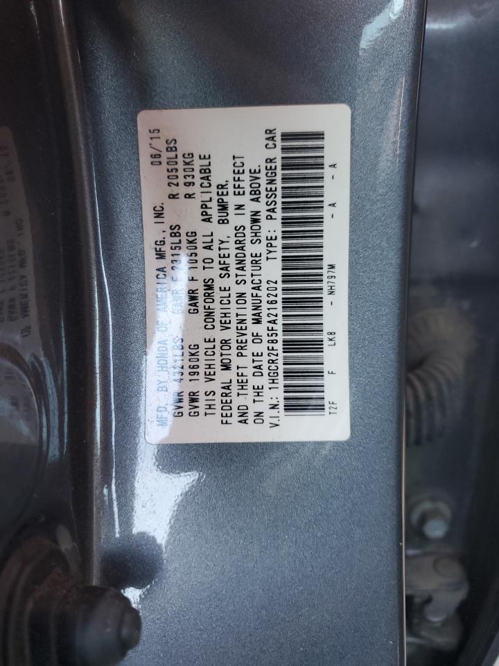 2015 HONDA ACCORD