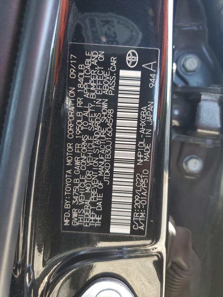 2018 TOYOTA Prius c
